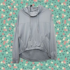 Fabletics Europa Gray Cowl Neck Pullover Active Sweater Women’s Medium